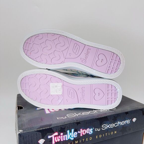 Skechers Twinkle Toes Limited Edition Girl’s Light Up Wings Glitter Boots 2 33.5 - Picture 7 of 11